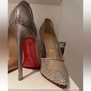 Christian louboutins size 39 strass